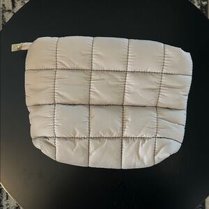 Tarte Quilted Grey Cosmetic Bag